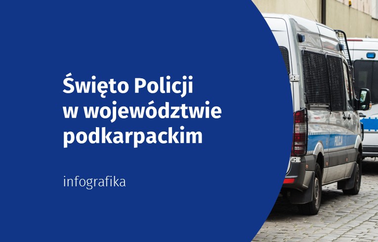 Okładka infografiki Policja na Podkarpaciu