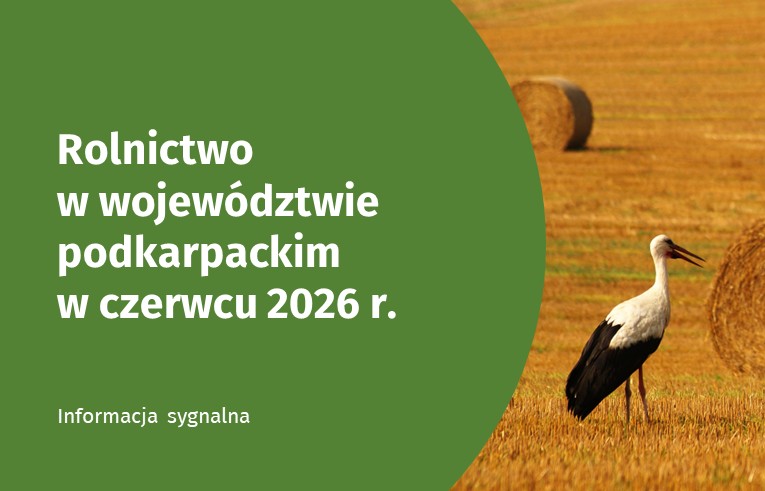 Slajder informacji sygnalnej Rolnictwo w województwie podkarpackim w czerwcu 2026 r.
