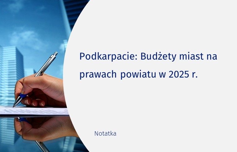 Okładka notatki Podkarpacie: Budżety miast na prawach powiatu