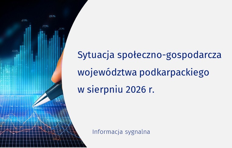 slajder Sytuacja społeczno-gospodarcza województwa podkarpackiego w sierpniu 2026 r.  