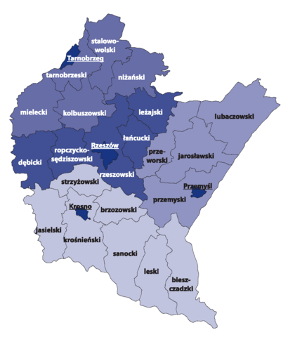 mapa zasiegu działania ang