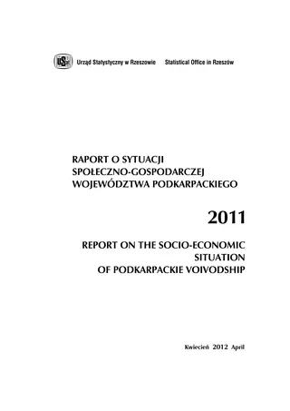 Powiększ obraz: Cover of the publication Report on the socio-economic situation of Podkarpackie Voivodship in 2011
