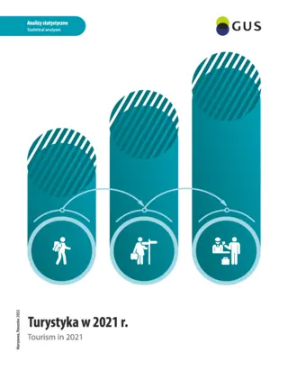 Powiększ obraz: Cover of the publication Tourism in 2021